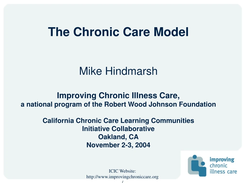 the chronic care model