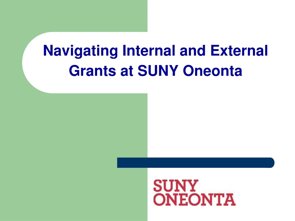 navigating internal and external grants at suny oneonta