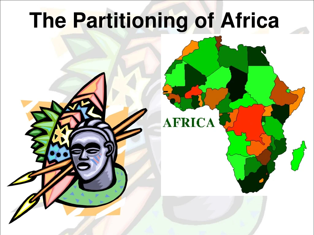 the partitioning of africa