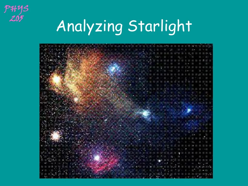 analyzing starlight