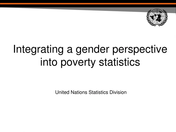 Integrating a gender perspective into poverty statistics
