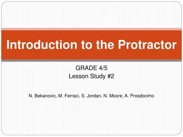 Introduction to the Protractor