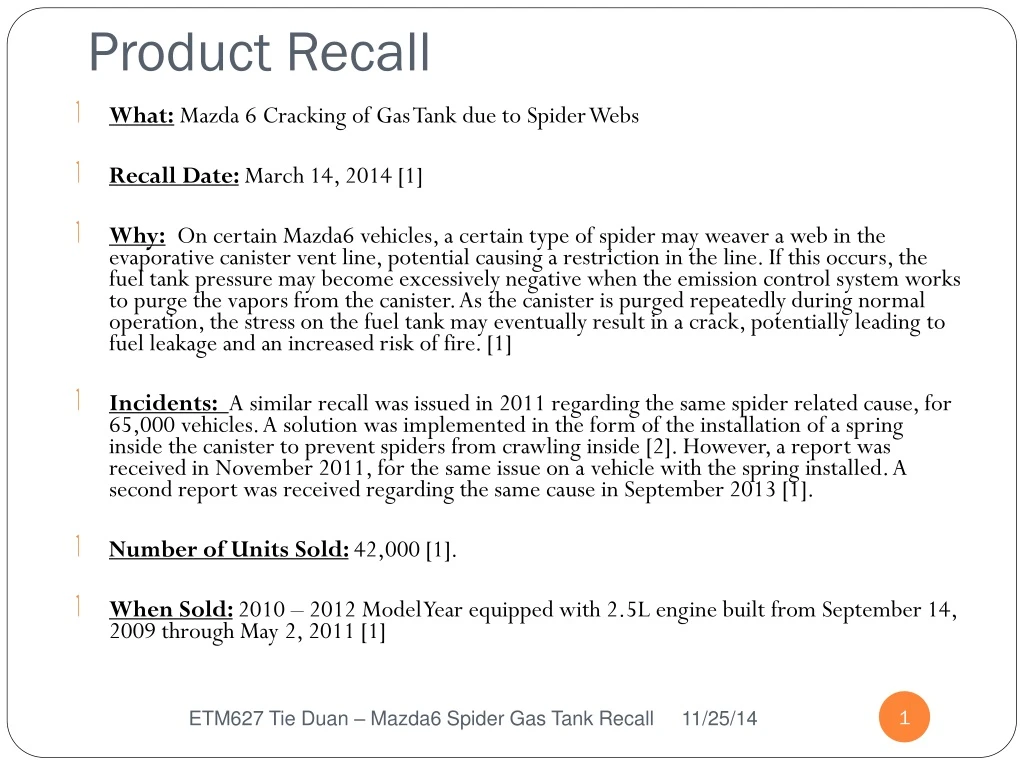 product recall