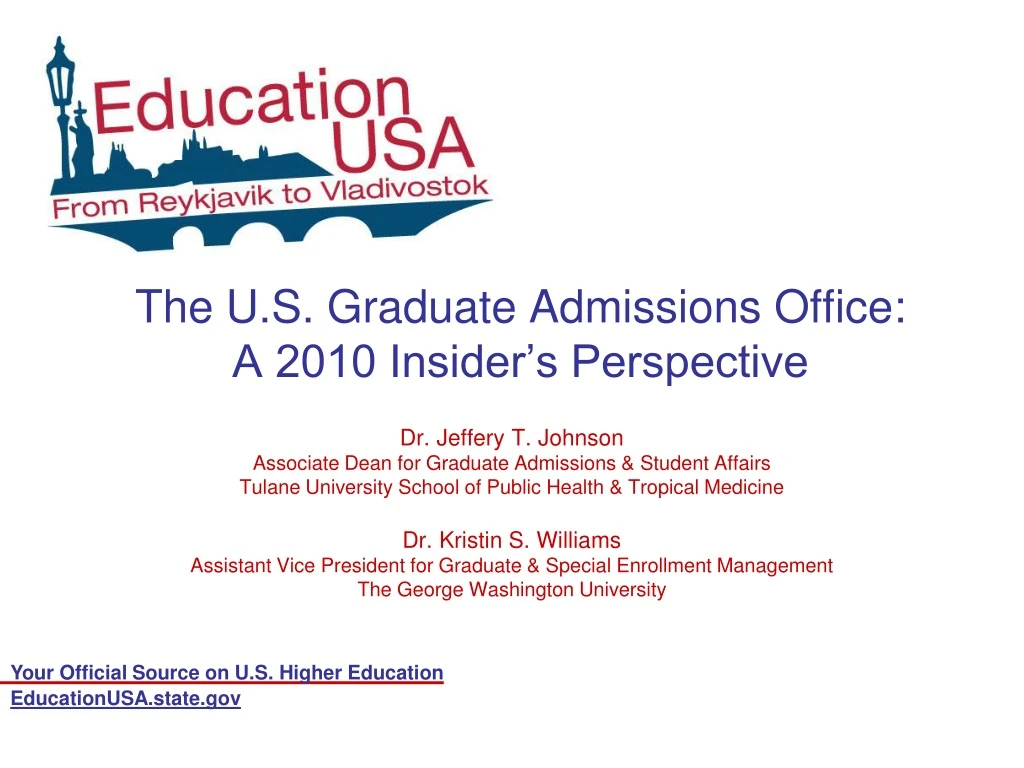 the u s graduate admissions office a 2010 insider s perspective