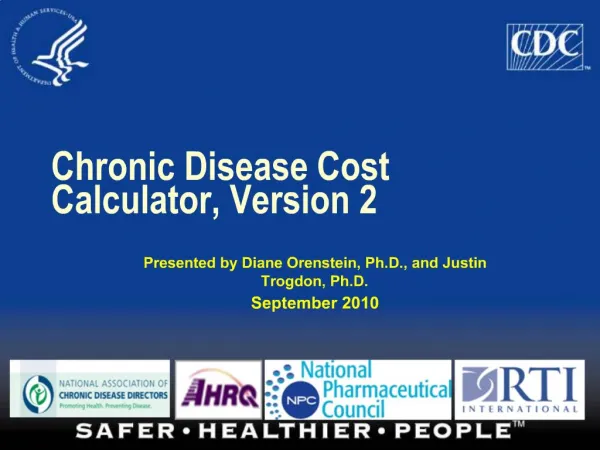 Chronic Disease Cost Calculator, Version 2