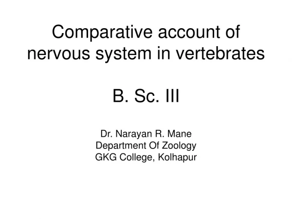 Main system of body, co-ordinate the other system of body.