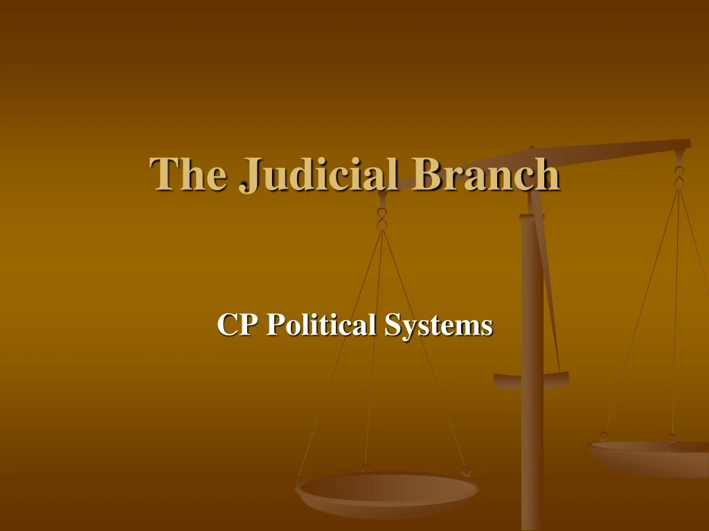 the judicial branch