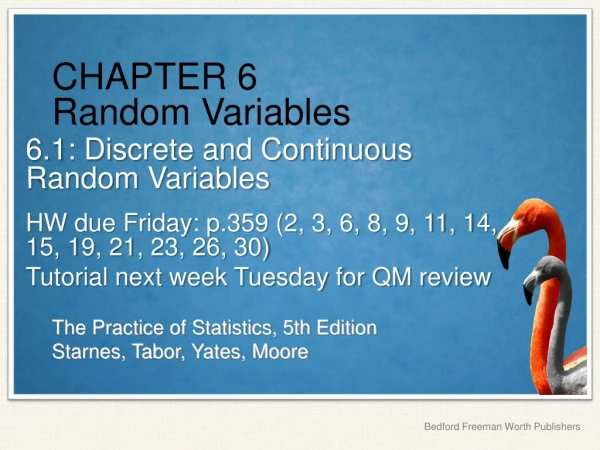 CHAPTER 6 Random Variables