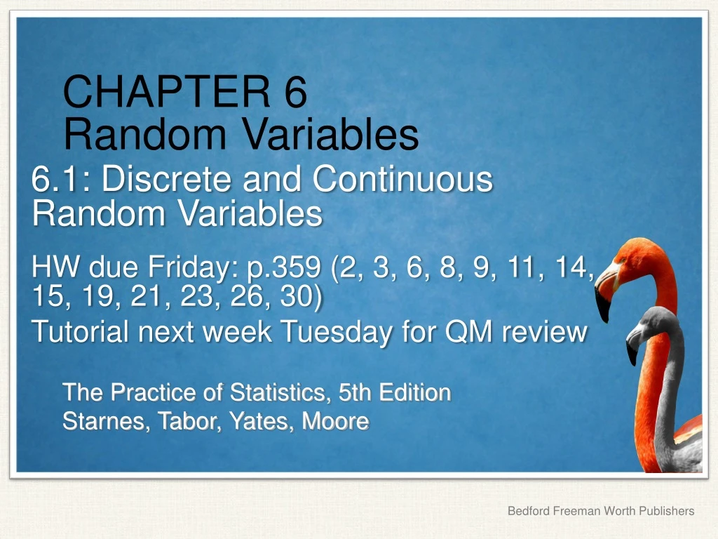 chapter 6 random variables