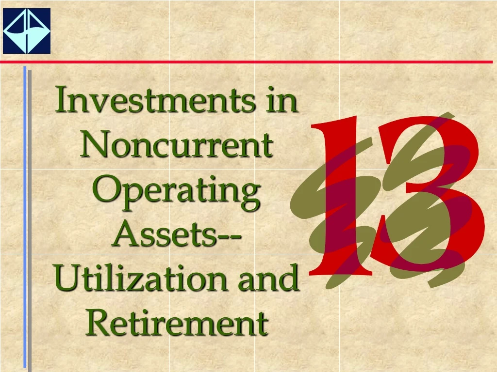 investments in noncurrent operating assets