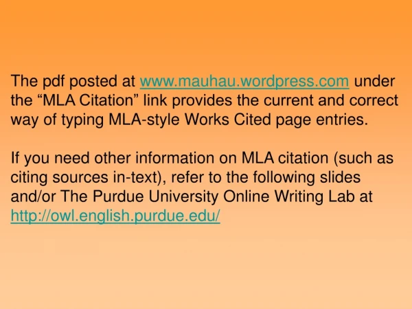 MLA Citation