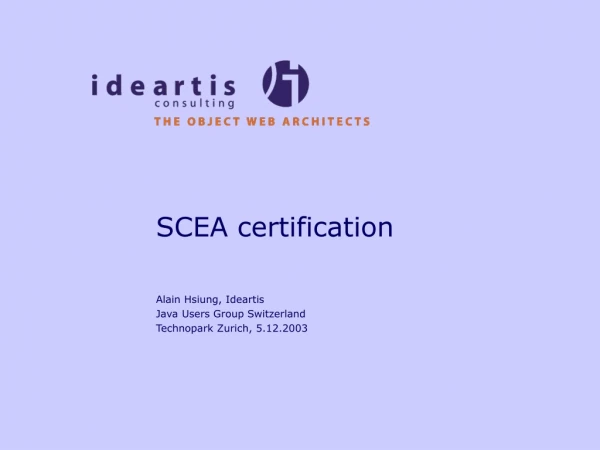 SCEA certification