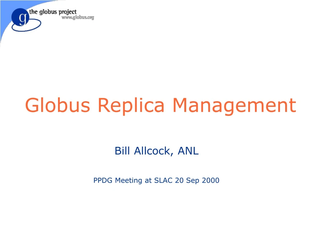 globus replica management