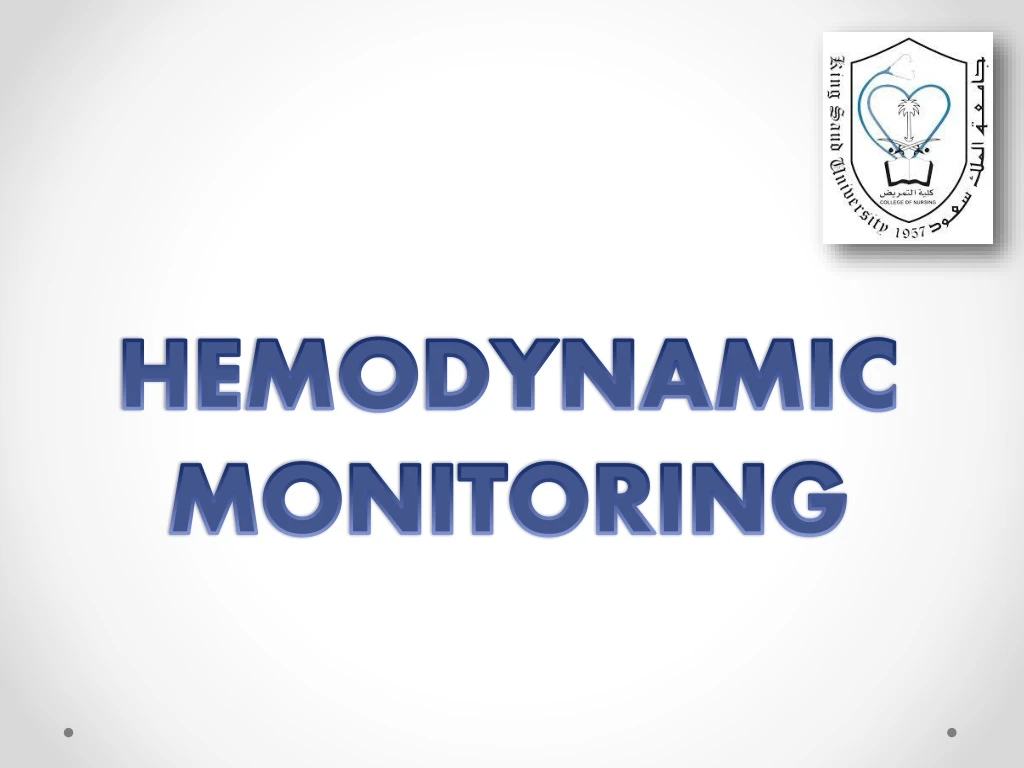 hemodynamic monitoring