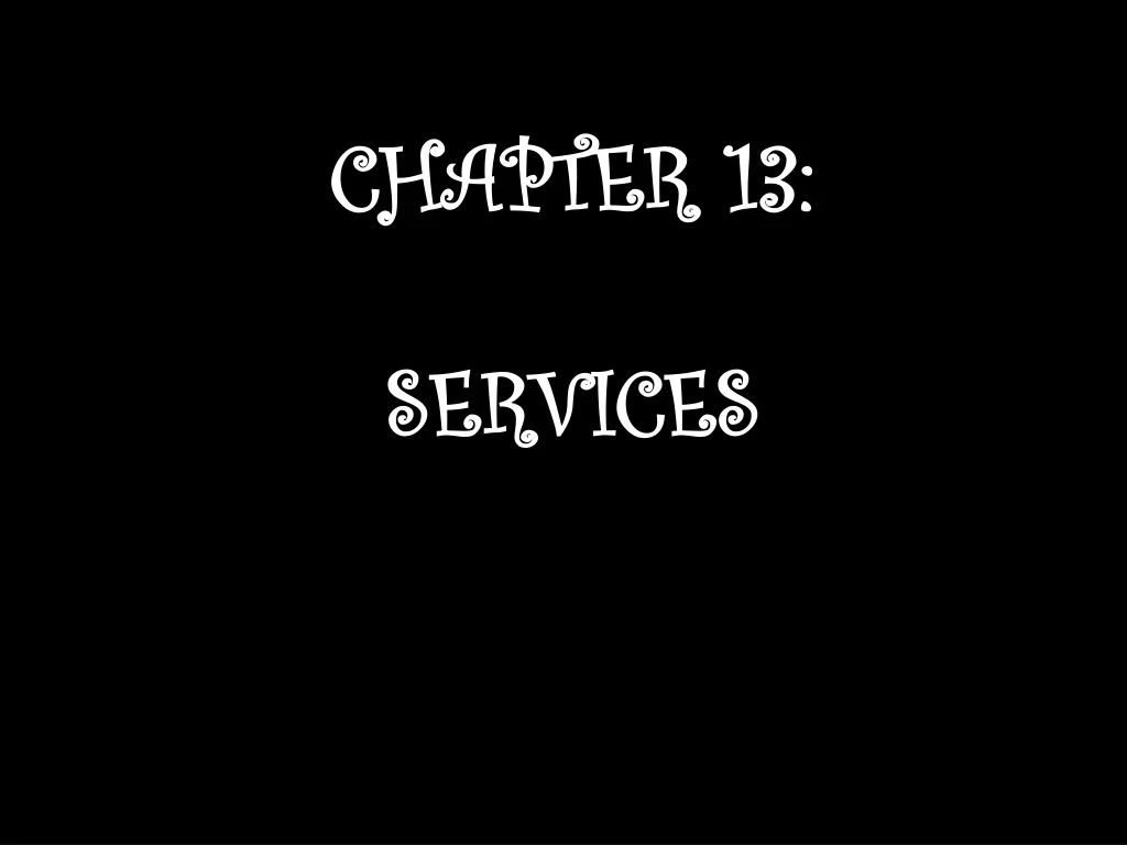chapter 13 services
