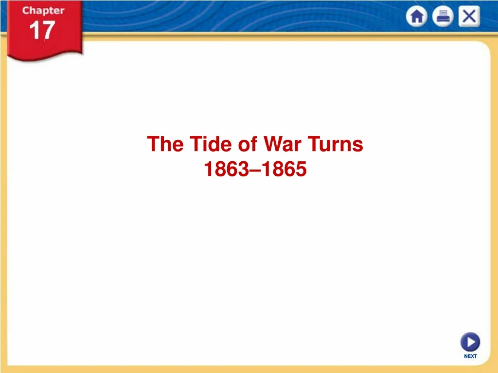 the tide of war turns 1863 1865