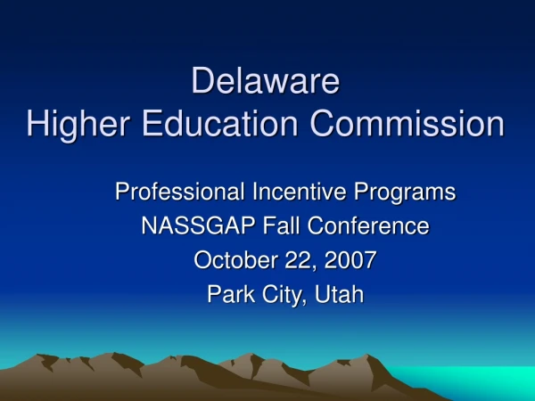 Delaware  Higher Education Commission