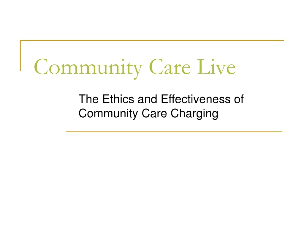 community care live