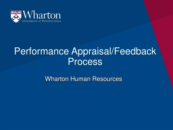 Performance Appraisal/Feedback Process
