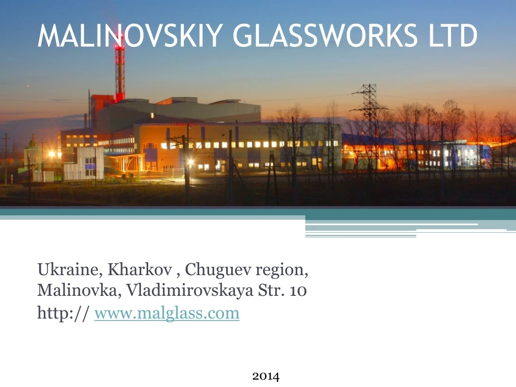 malinovskiy glassworks ltd