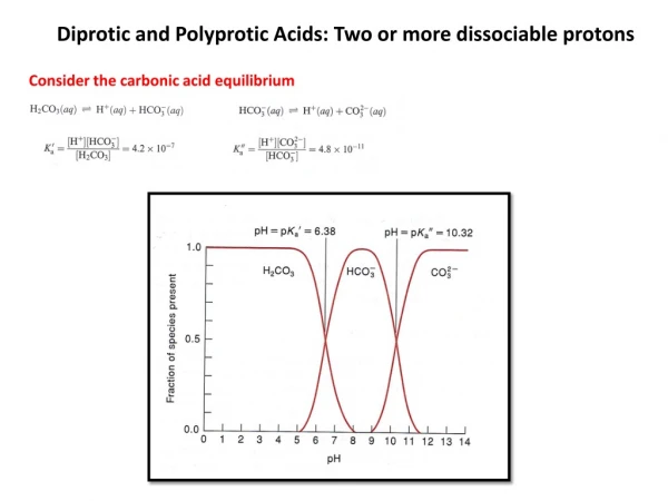 Diprotic and Polyprotic Acids: Two or more dissociable protons