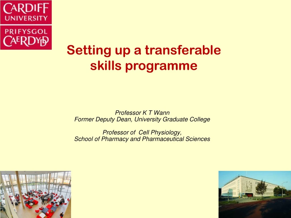setting up a transferable skills programme