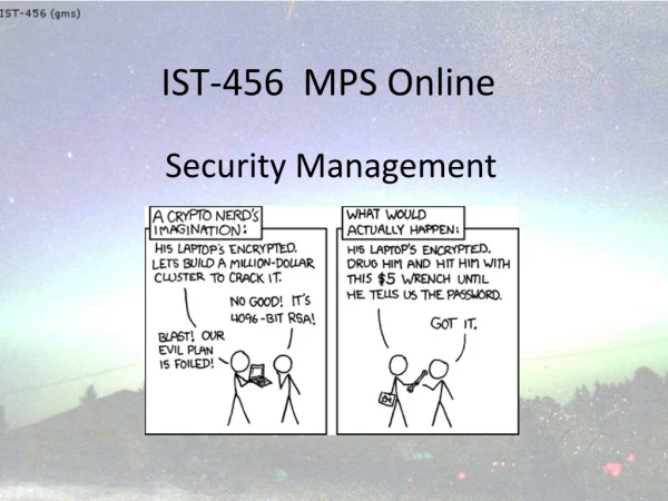 IST-456  MPS Online