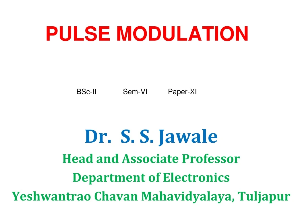 pulse modulation