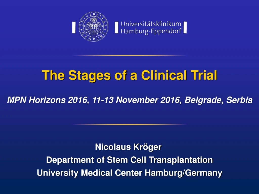 the stages of a clinical trial