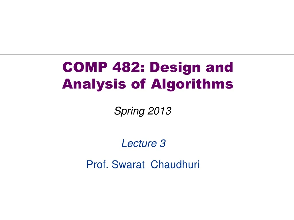 lecture 3 prof swarat chaudhuri