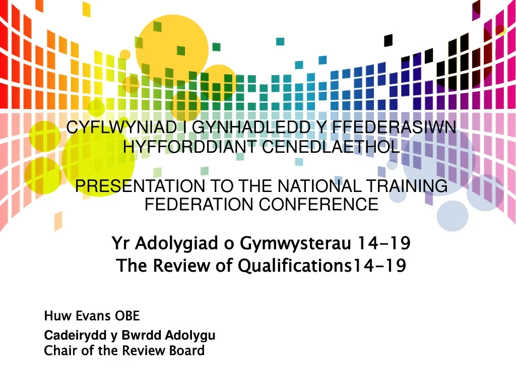 cyflwyniad i gynhadledd y ffederasiwn