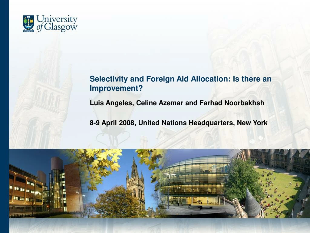 selectivity and foreign aid allocation is there an improvement