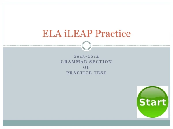 ELA iLEAP Practice