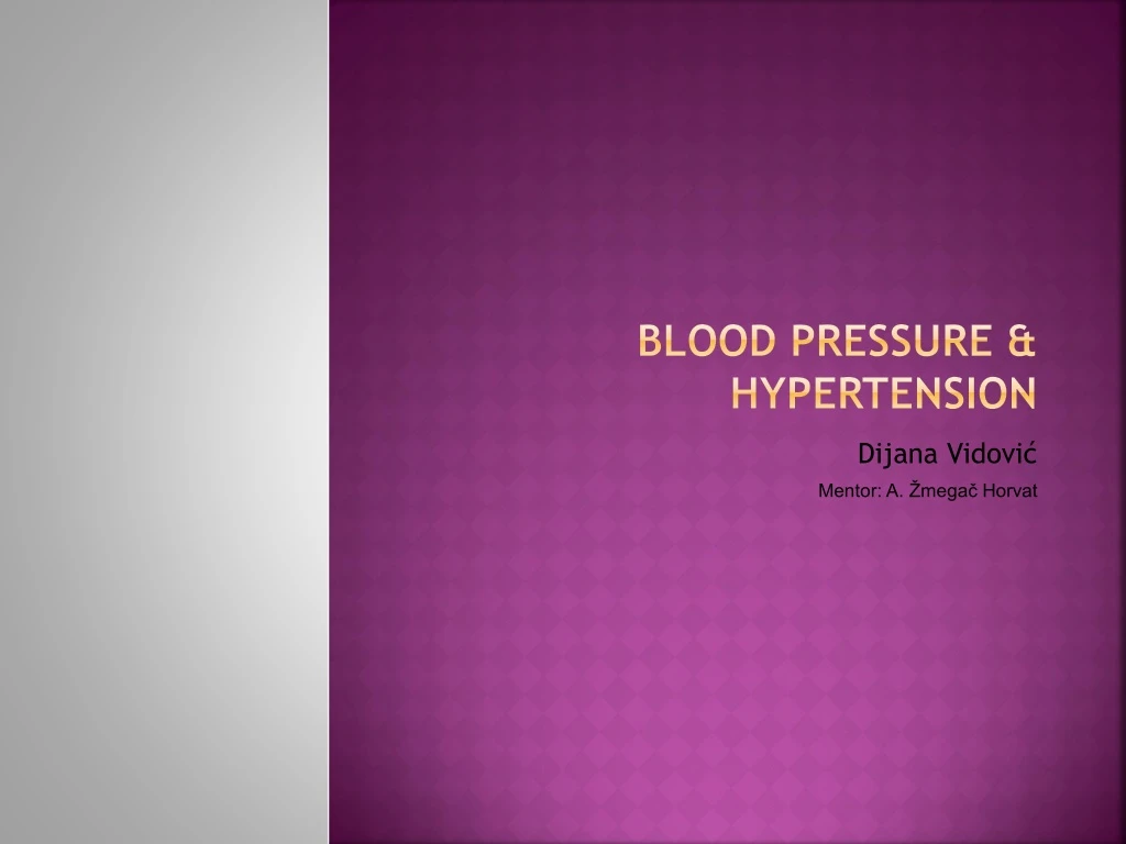 blood pressure hype rtension