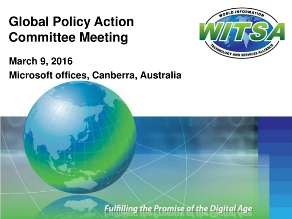 Global Policy Action Committee Meeting