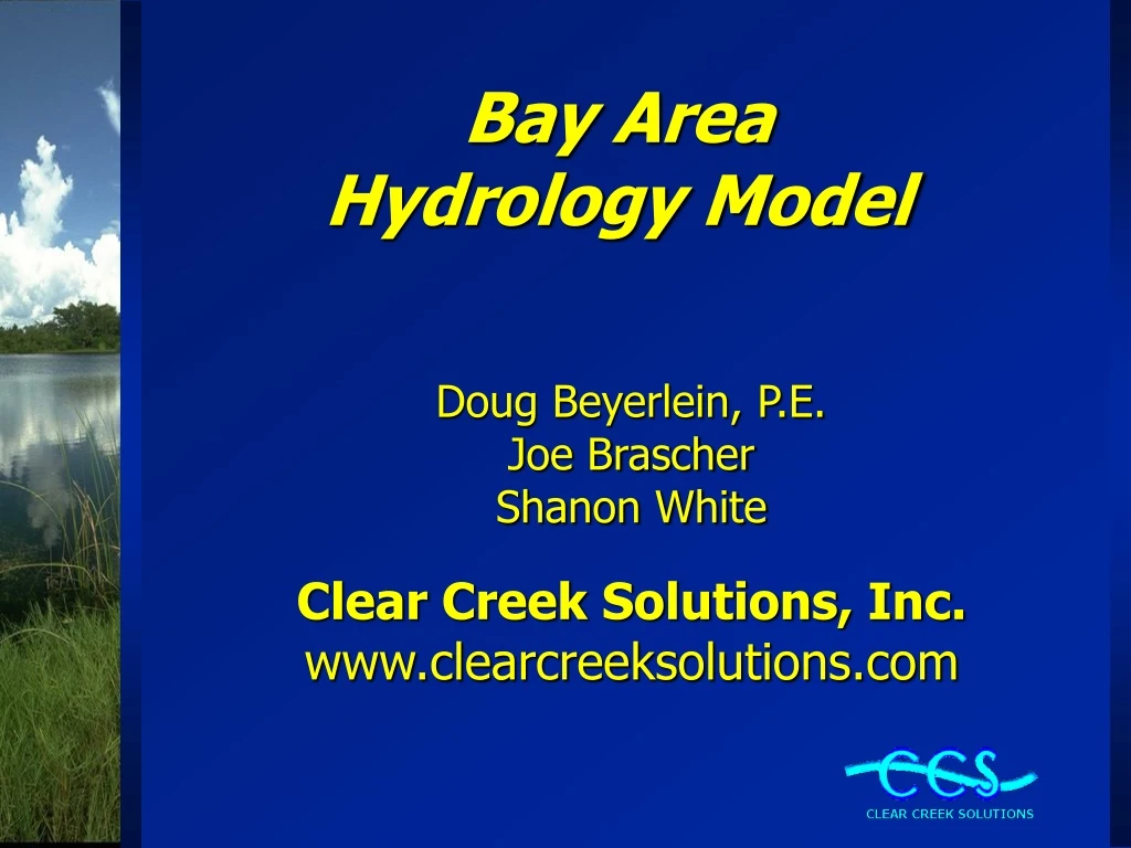 bay area hydrology model