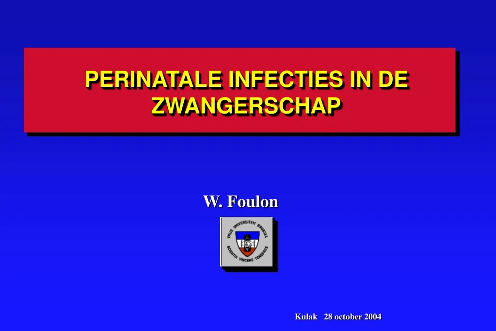 perinatale infecties in de zwangerschap