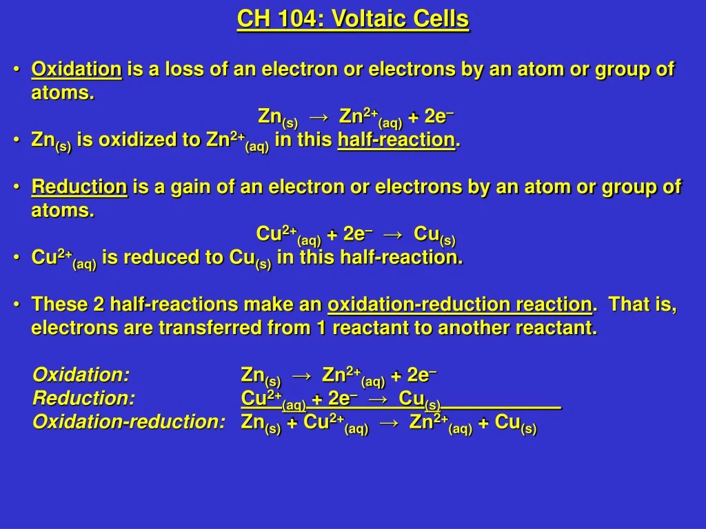 ch 104 voltaic cells