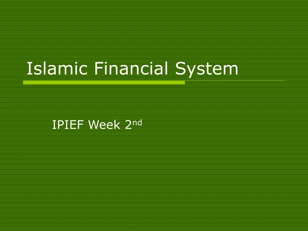 islamic financial system