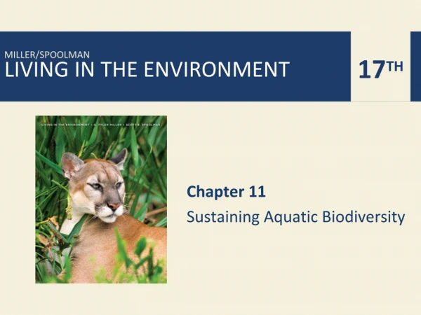 Chapter 11 Sustaining Aquatic Biodiversity