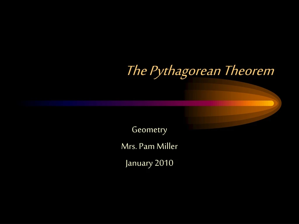 the pythagorean theorem