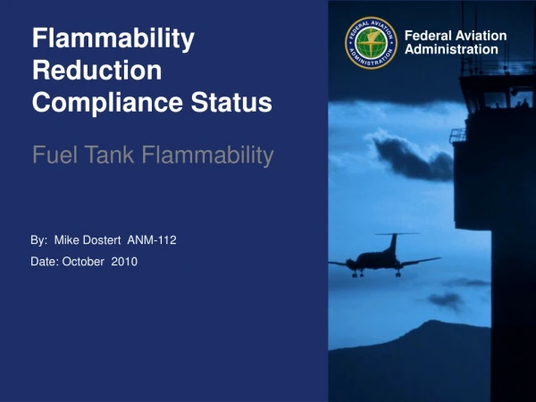 Flammability Reduction Compliance Status