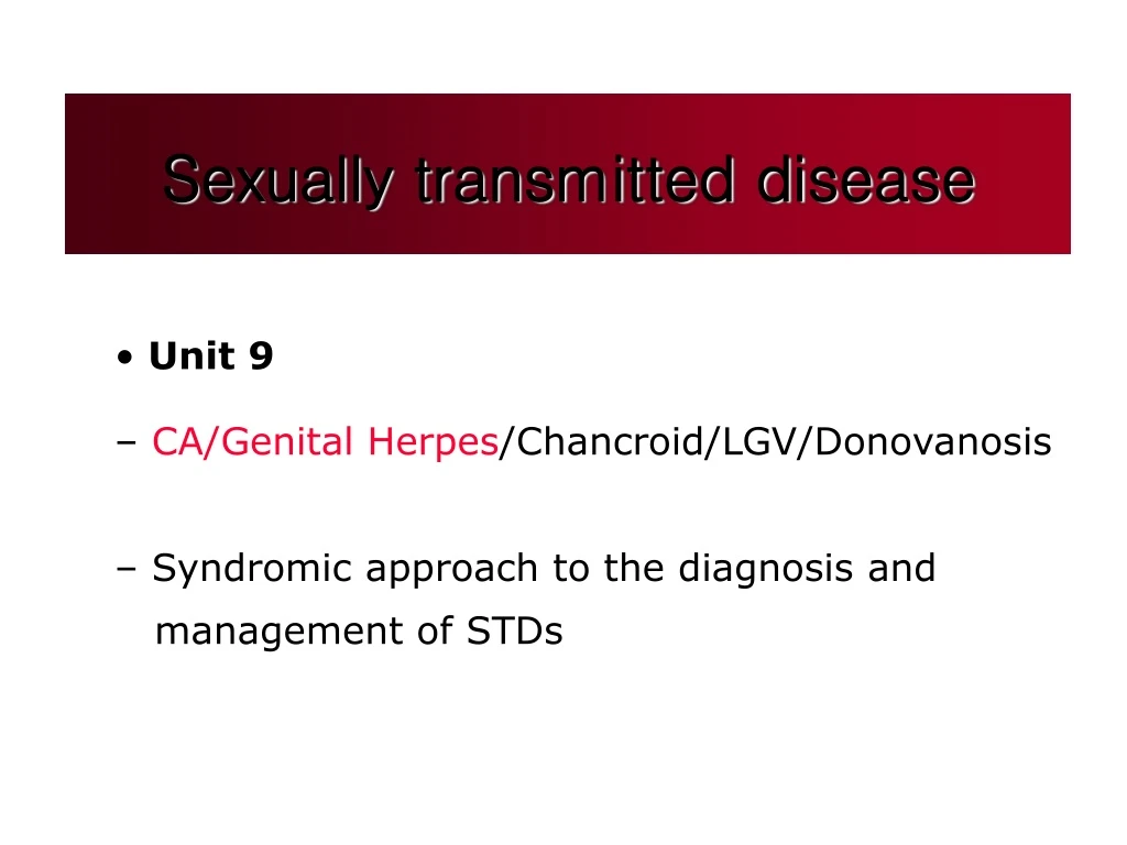 Ppt Sexually Transmitted Disease Powerpoint Presentation Free Download Id9238124 2237