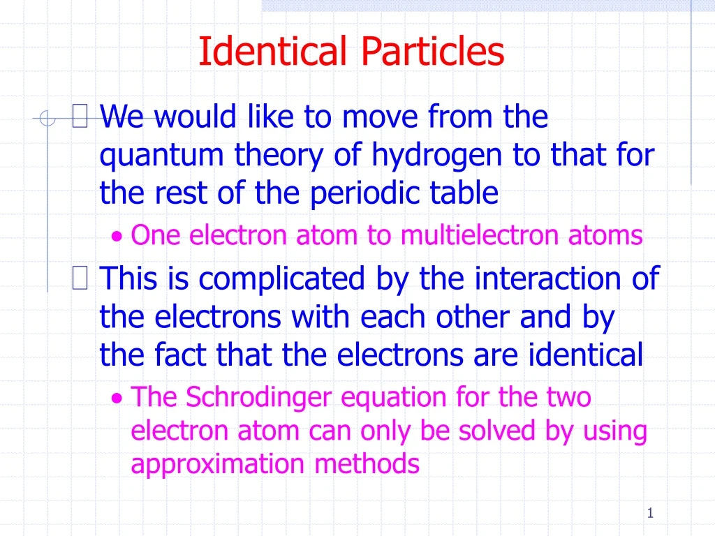 identical particles