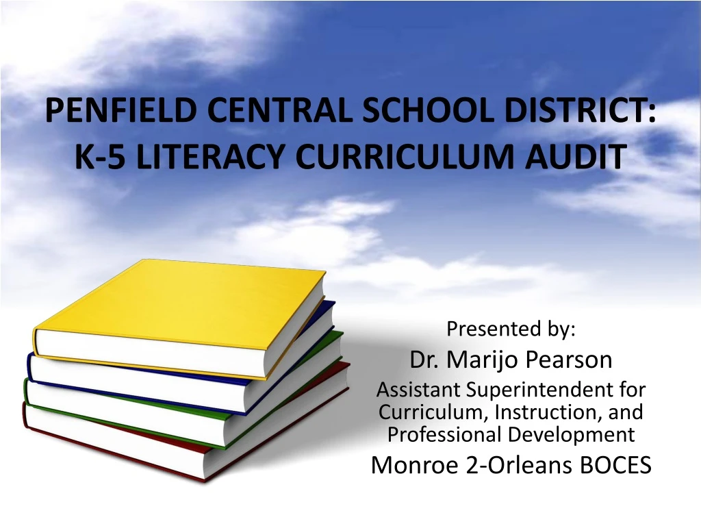 penfield central school district k 5 literacy curriculum audit