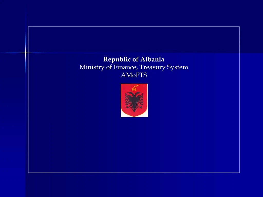 republic of albania ministry of finance treasury