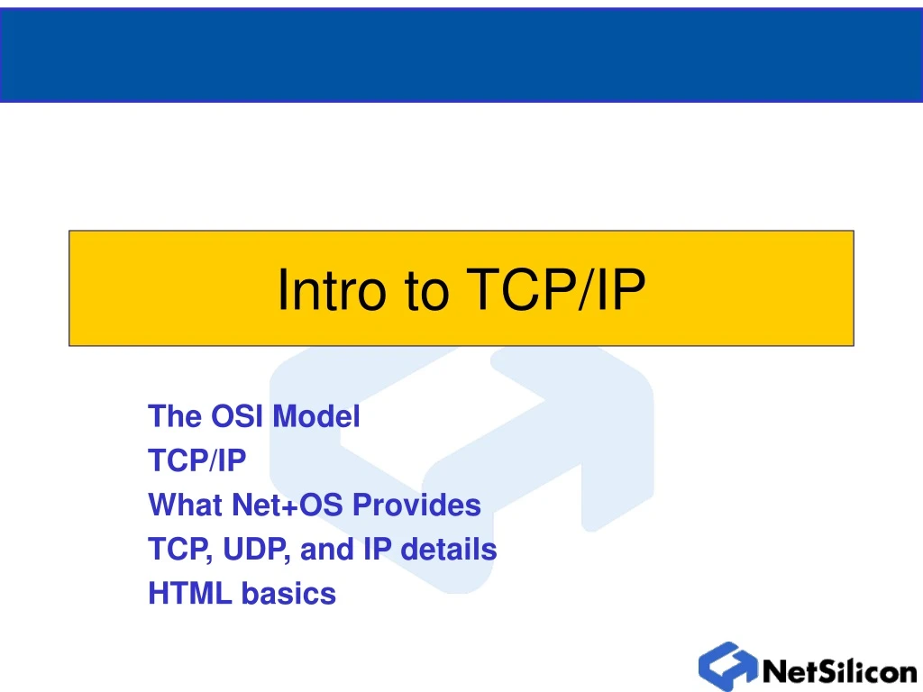 intro to tcp ip