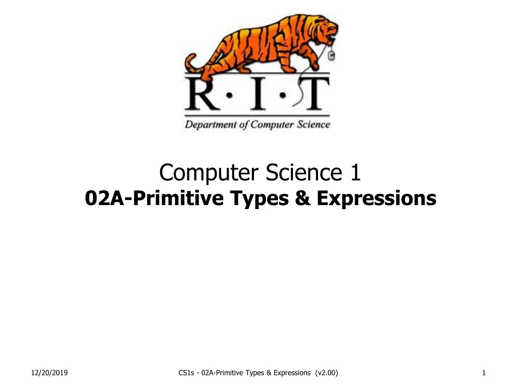 computer science 1 02a primitive types expressions