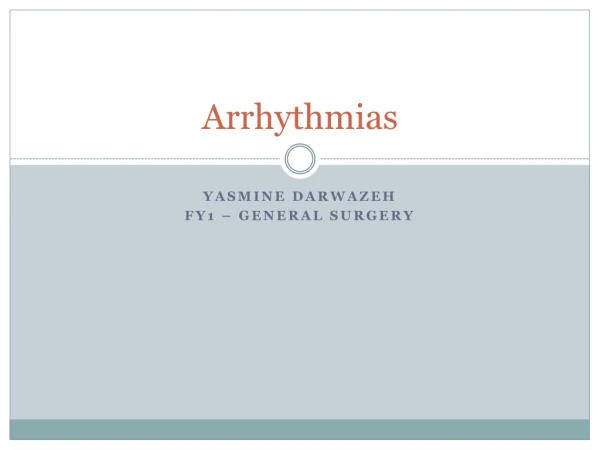 Arrhythmias