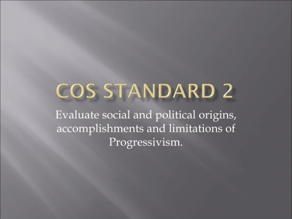 COS Standard 2